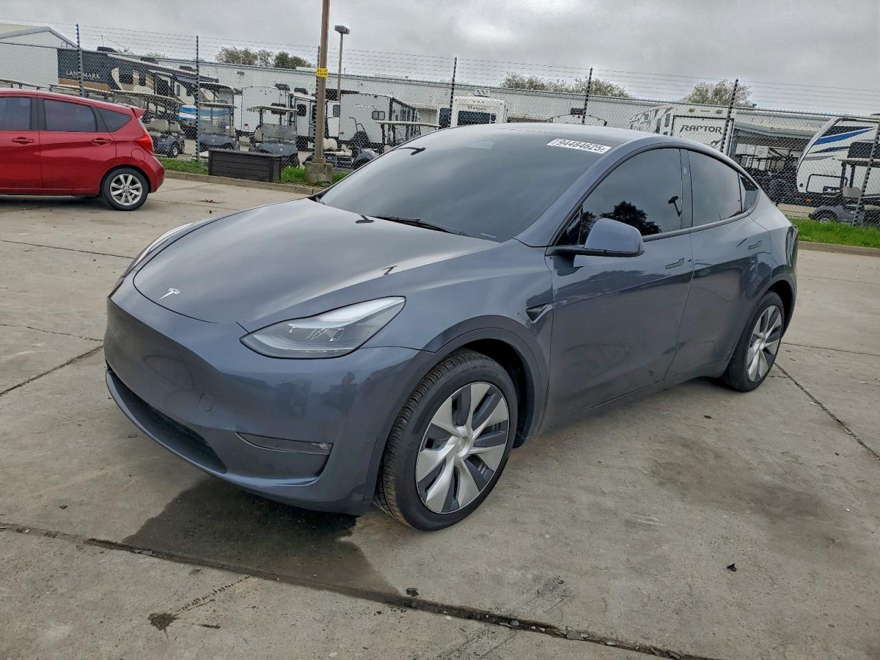 2023 Tesla Model Y Long Range, VIN 7SAYGDEE3PF899123 — Interior fire