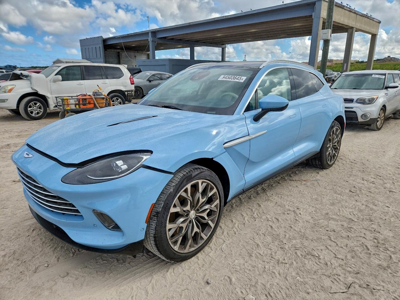 2021 Aston Martin DBX, VIN SCFVUJAW7MTV03260 — Water / flood