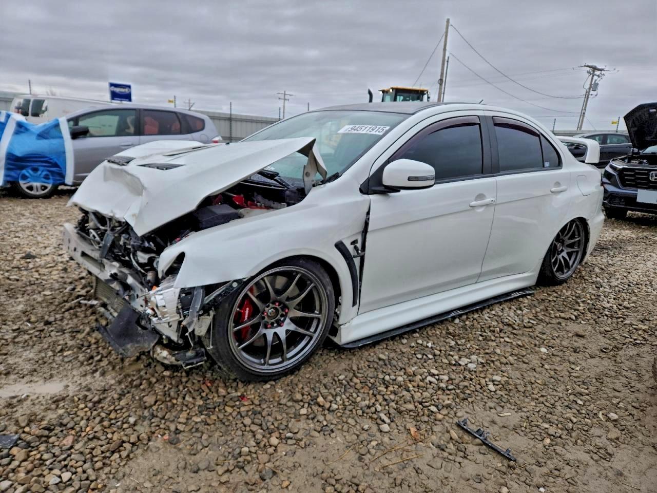 2015 Mitsubishi Lancer Evolution Final Edition, VIN JA32W7FV6FU027920 — Front end