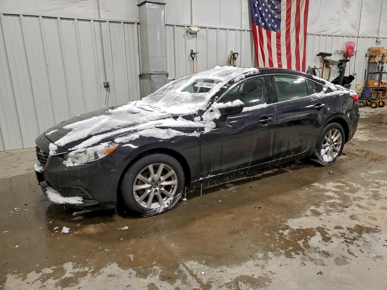 2014 Mazda 6 i Sport, VIN JM1GJ1U69E1157396 — Engine fire