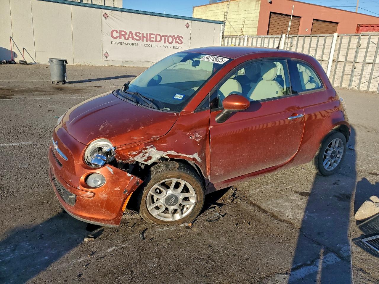 2014 FIAT 500 Pop, VIN 3C3CFFAR2ET187056 — Front end
