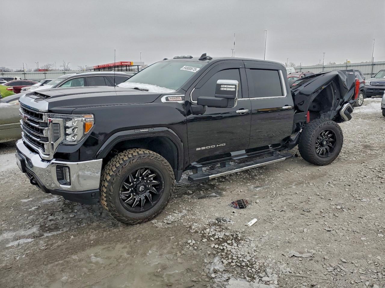 2023 GMC Sierra 2500HD SLT, VIN 1GT49NEY3PF155829 — Rear end