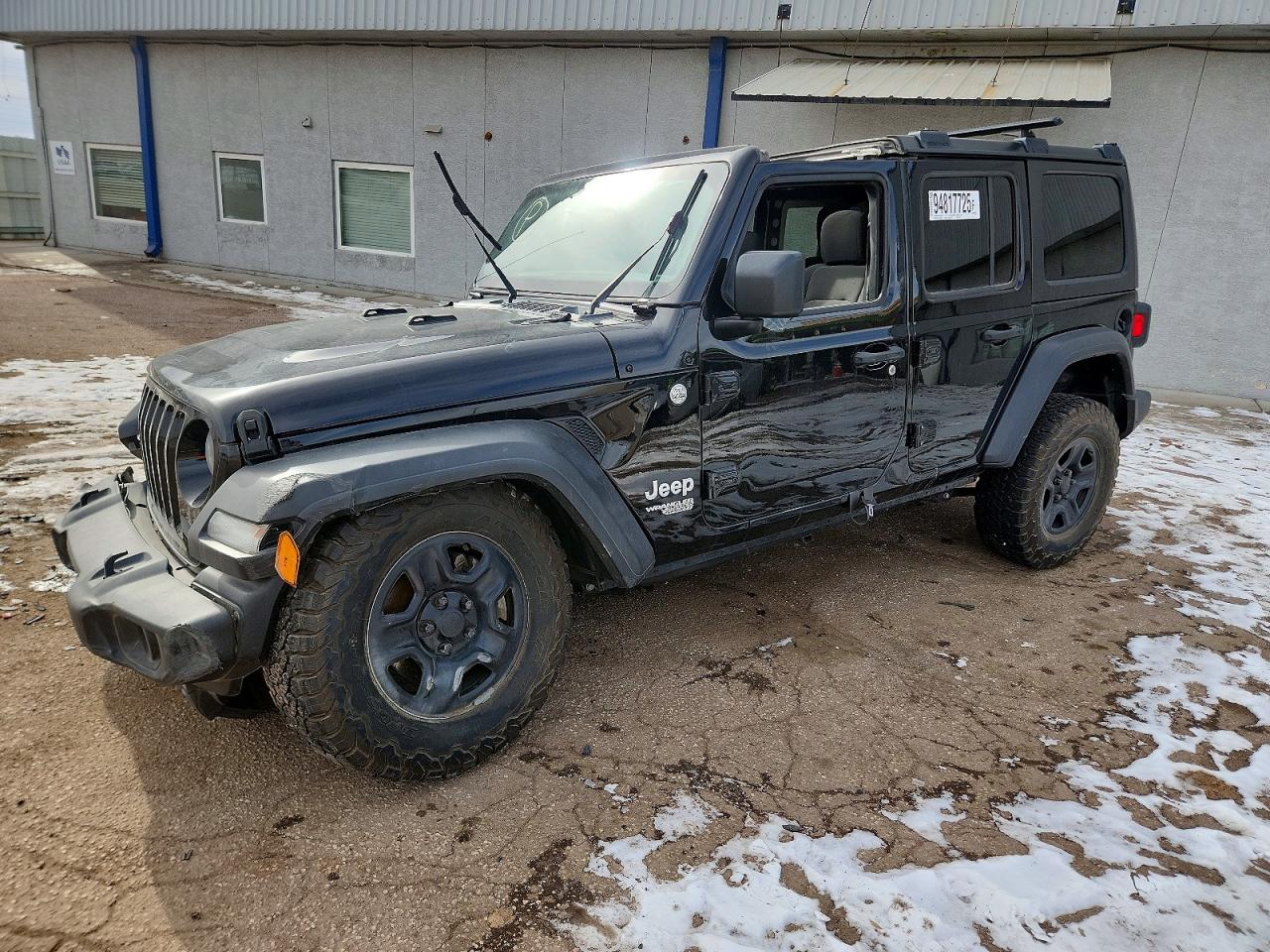 2018 Jeep Wrangler Unlimited Sport, VIN 1C4HJXDN6JW283713 — Biohazard / chemical