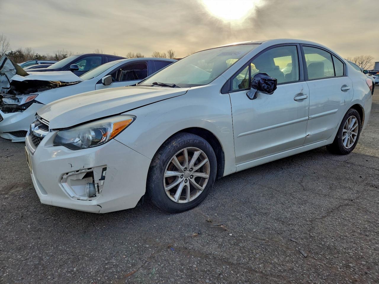 2013 Subaru Impreza Premium, VIN JF1GJAC61DH029828 — Front end