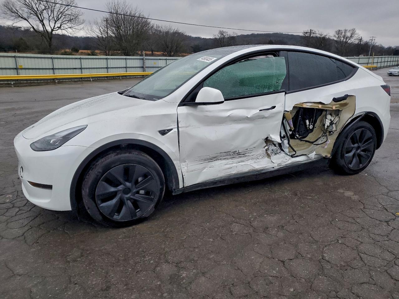 2024 Tesla Model Y, VIN 7SAYGDED6RA334985 — Side