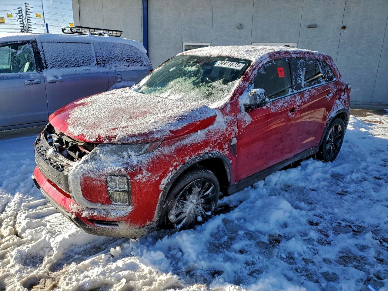 2021 Mitsubishi Outlander ES, VIN JA4ARUAU9MU002549 — Frame damage