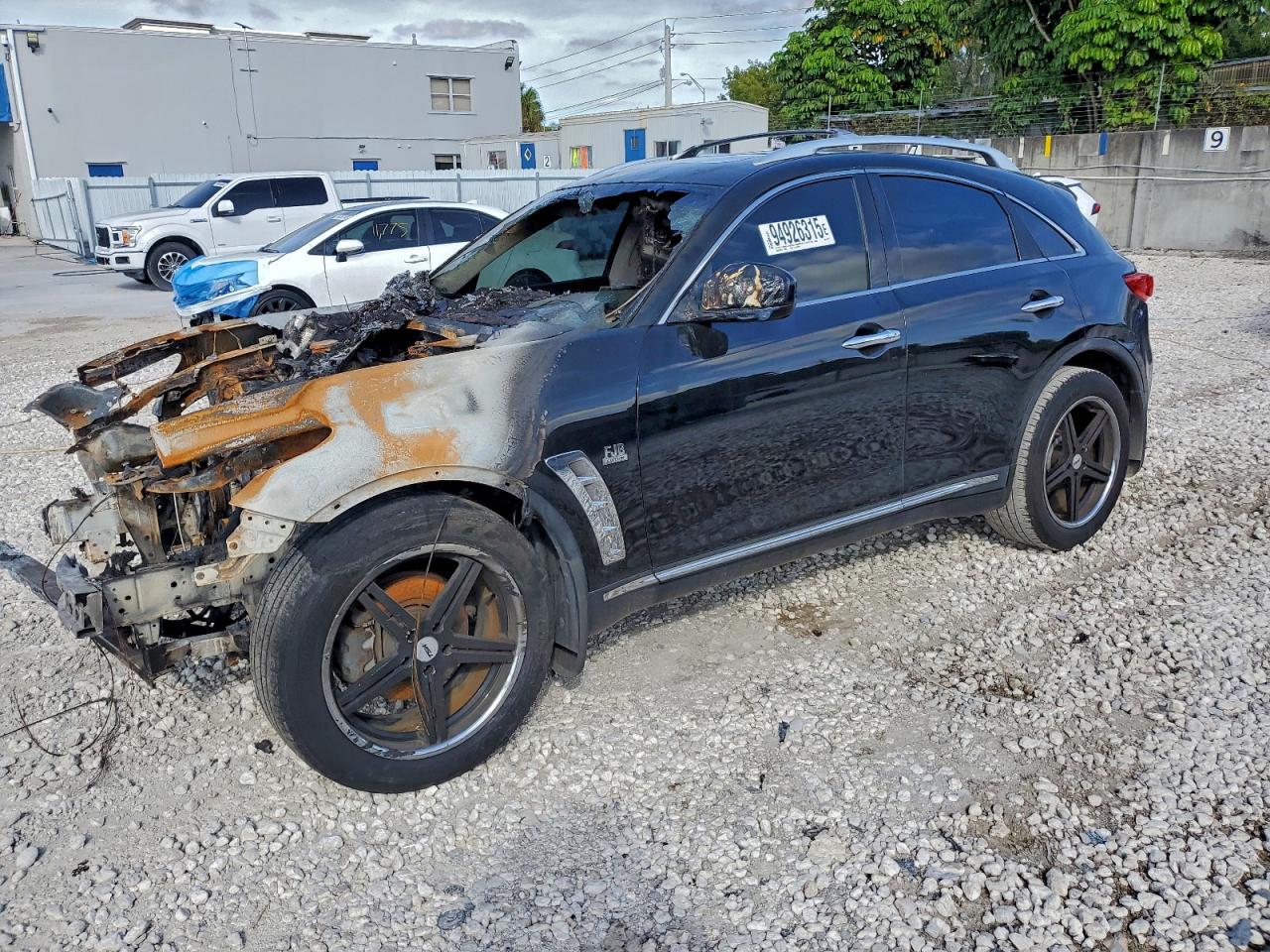 2013 Infiniti FX, VIN JN8CS1MU5DM142311 — Engine fire