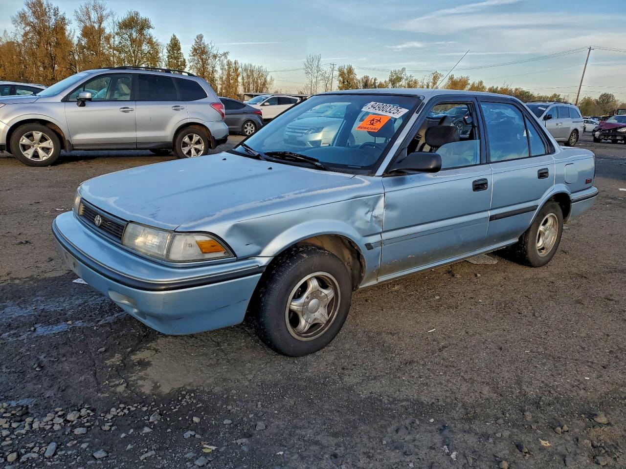 1992 Toyota Corolla, VIN 1NXAE94A8NZ330719 — Front end