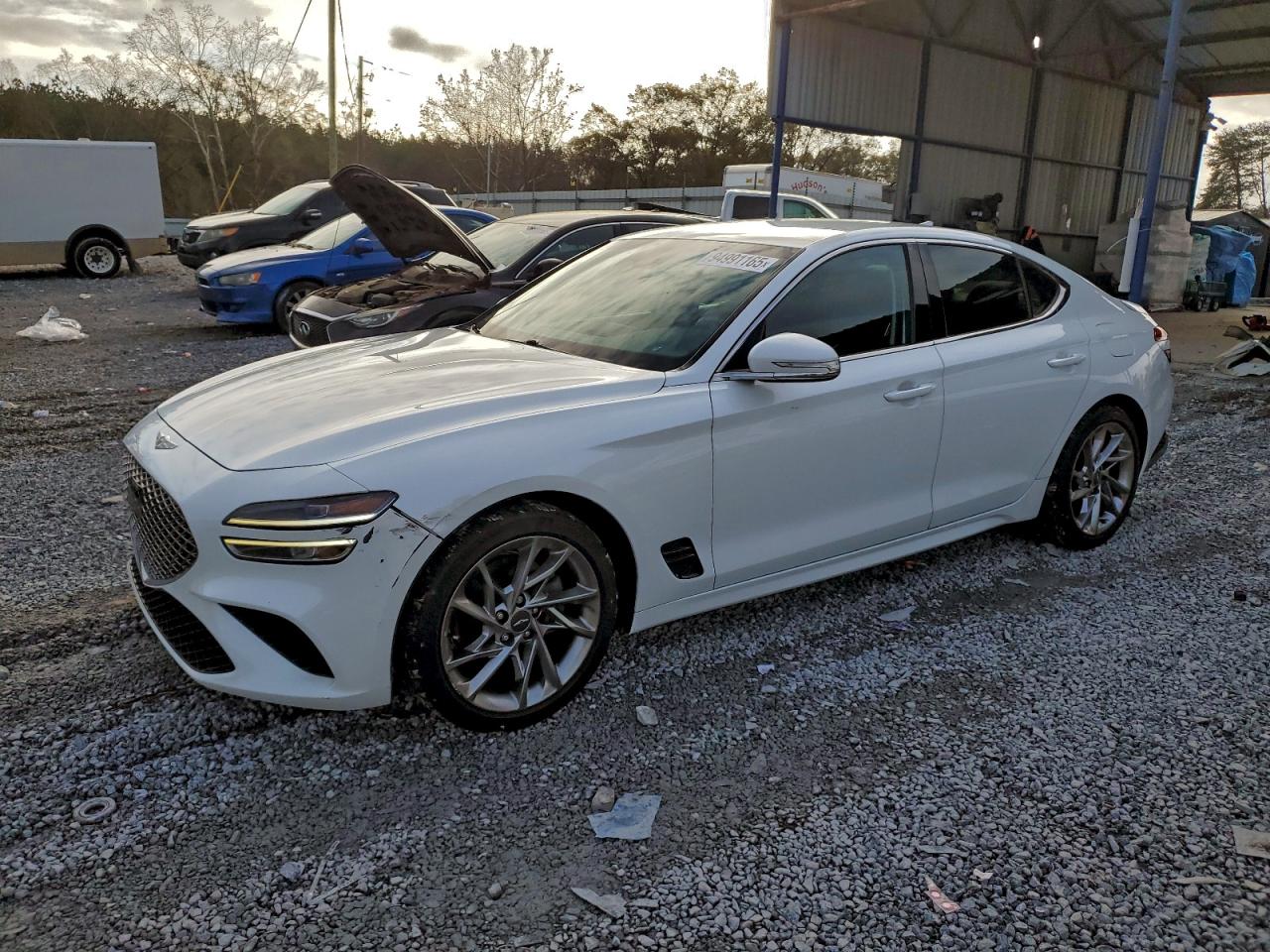 2022 Genesis G70 2.0T, VIN KMTG34TA4NU102789 — Rear end