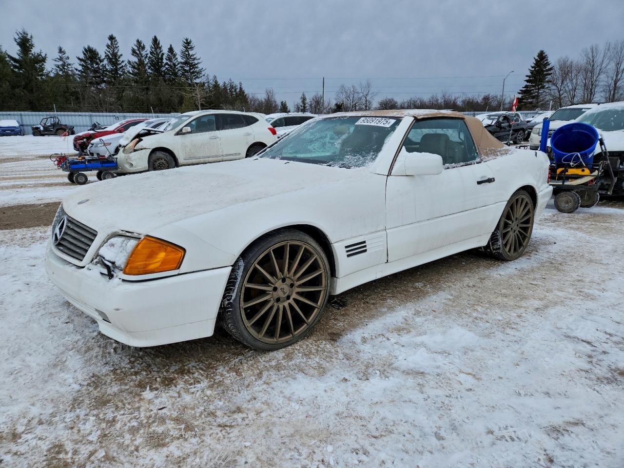 1991 Mercedes-Benz 500, VIN WDBFA66E3MF026526 — Burn