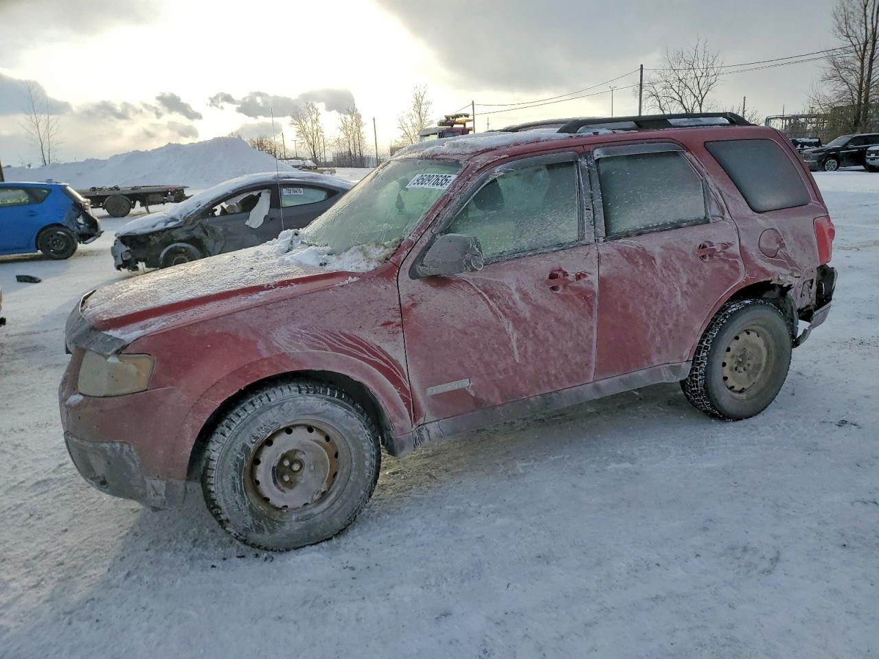 2008 Mazda Tribute Grand Touring, VIN 4F2CZ02Z68KM12664 — Rear end