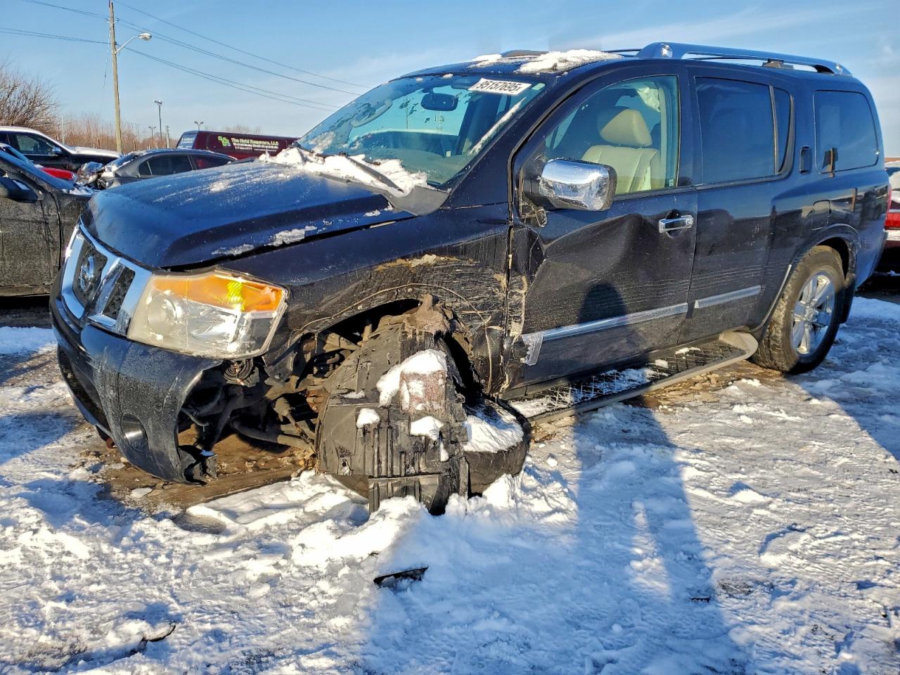 2012 Nissan Armada Platinum, VIN 5N1AA0NC8CN600580 — Front end