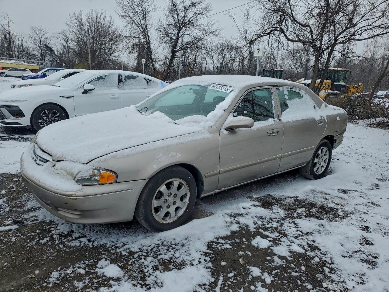2002 Mazda 626 LX, VIN 1YVGF22C925285975 — Rear end