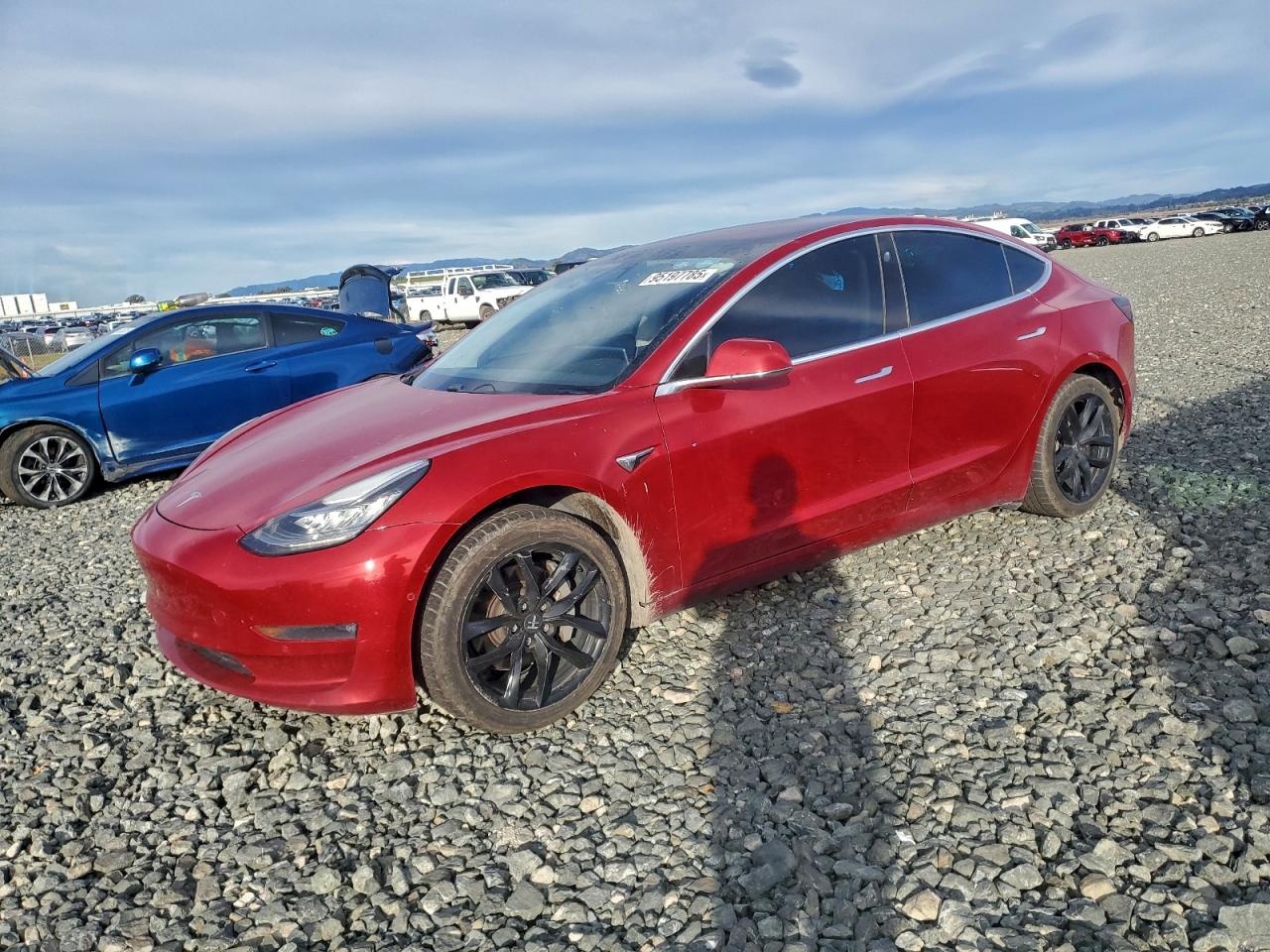 2017 Tesla Model 3 Standard, VIN 5YJ3E1EA7HF001021 — Днище