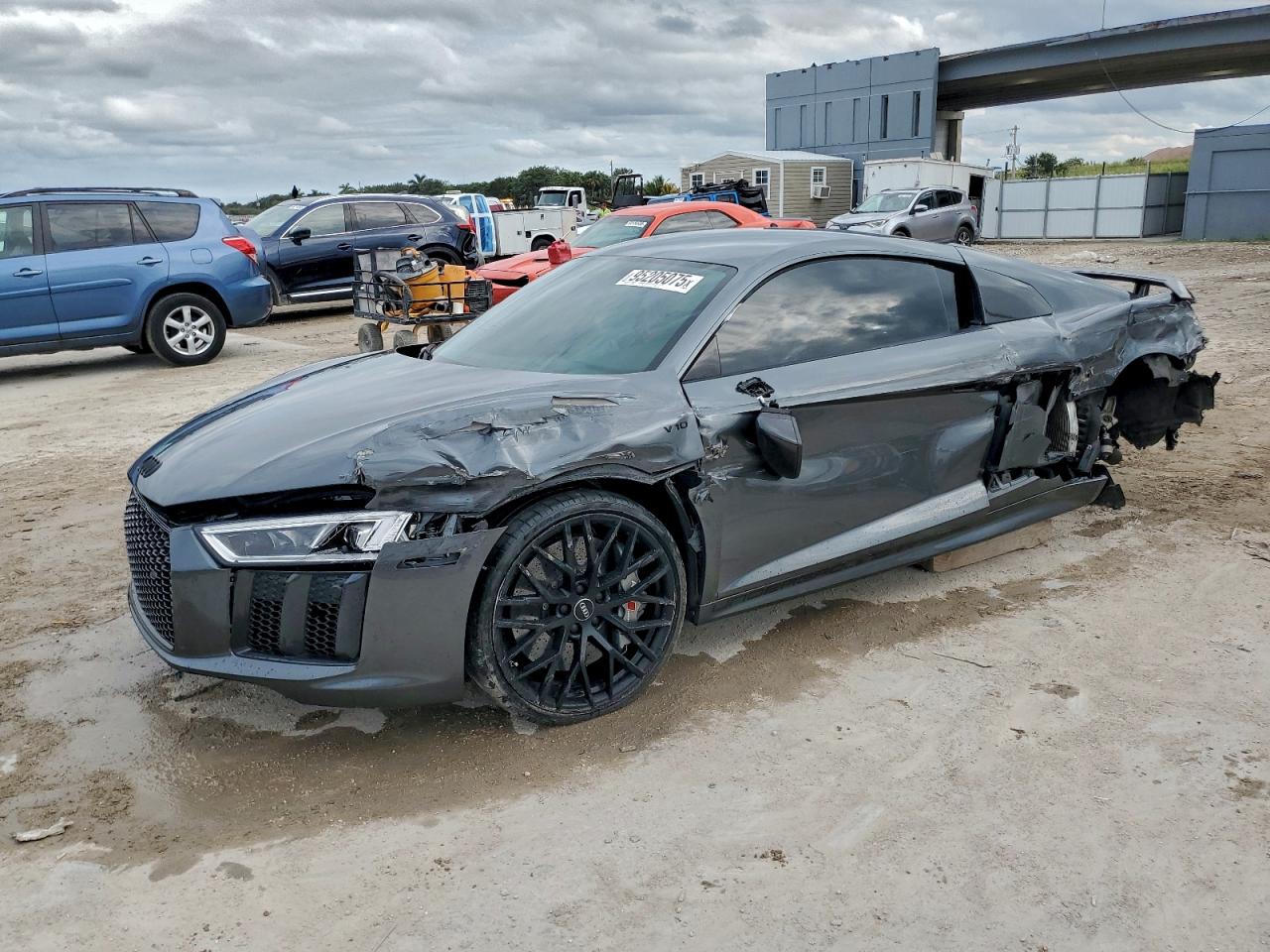 2017 Audi R8 V10 plus, VIN WUAKBAFXXH7901055 — Side