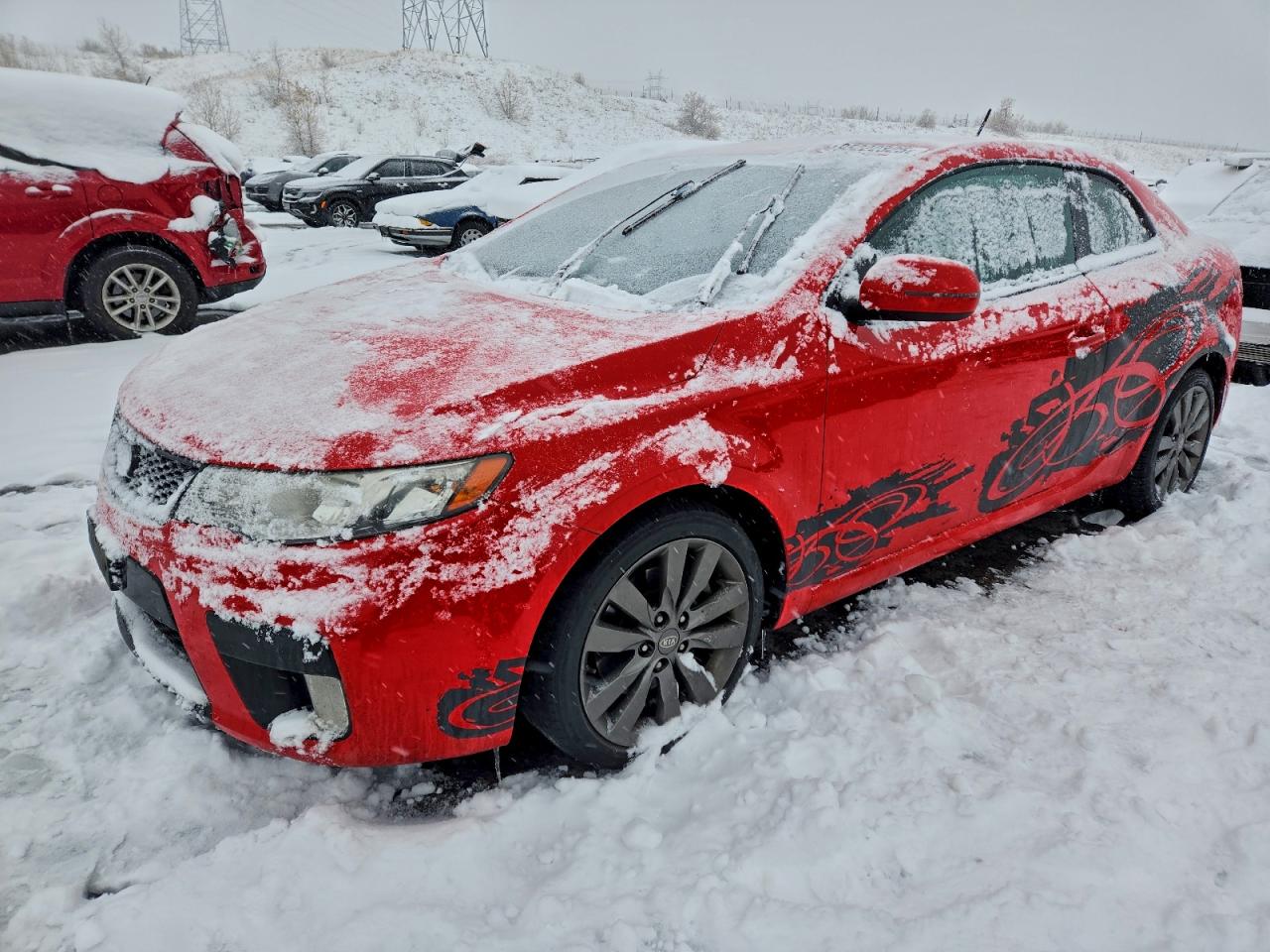 2011 Kia Forte SX, VIN KNAFW6A30B5317445 — Vandalism