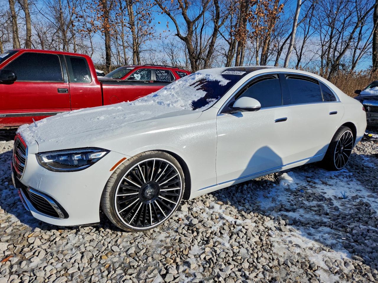 2021 Mercedes-Benz S 580, VIN W1K6G7GBXMA019036 — Front end