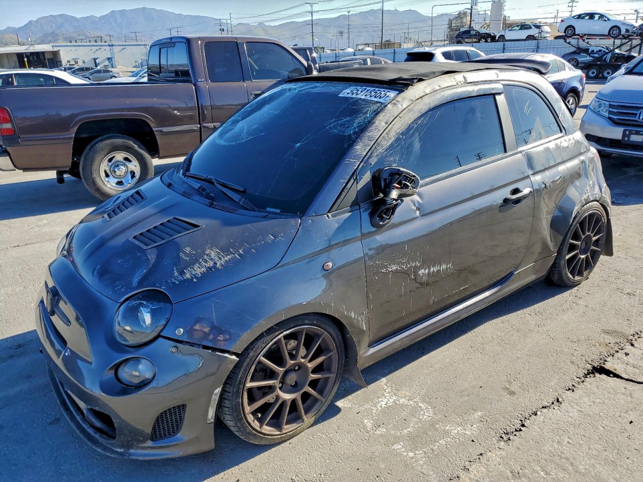 2018 FIAT 500 Abarth, VIN 3C3CFFJH1JT377724 — Rollover
