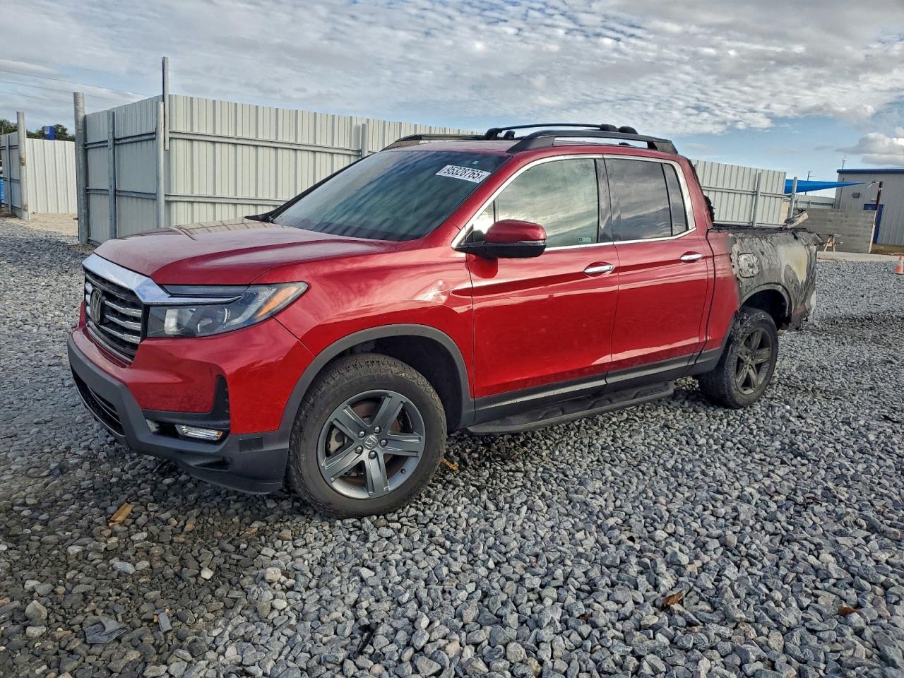 2023 Honda Ridgeline RTL-E, VIN 5FPYK3F71PB014690 — Пожар в салоне