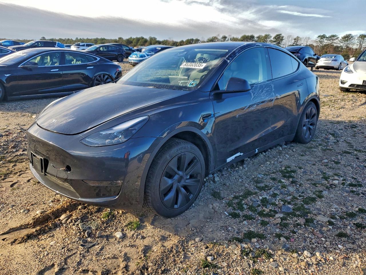 2024 Tesla Model Y Long Range, VIN 7SAYGDEEXRF177991 — Rear end