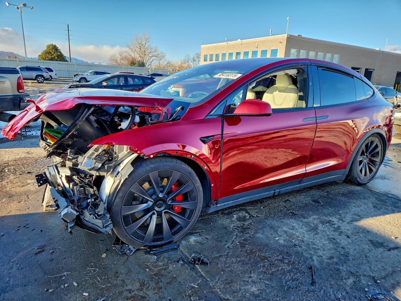 2024 Tesla Model X Plaid, VIN 7SAXCBE69RF449502 — Front end