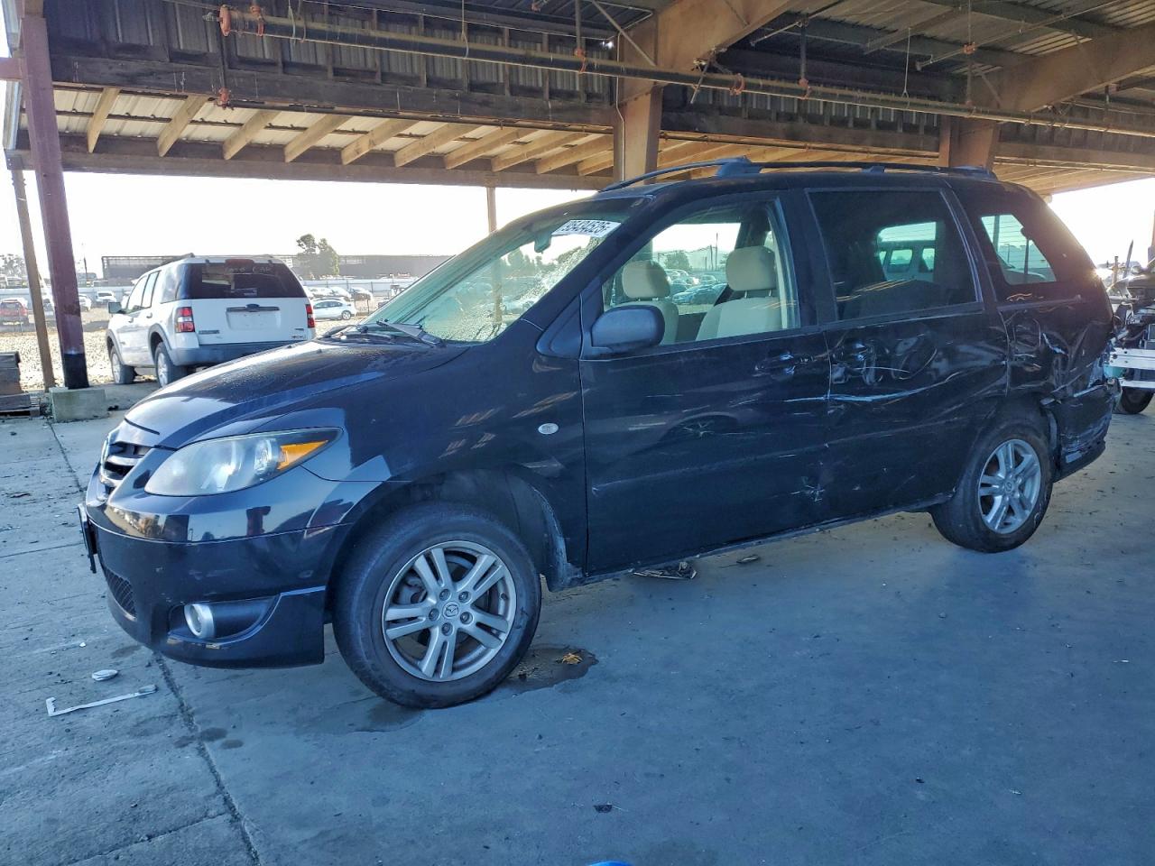 2006 Mazda MPV LX-SV, VIN JM3LW28A660557628 — Rear end