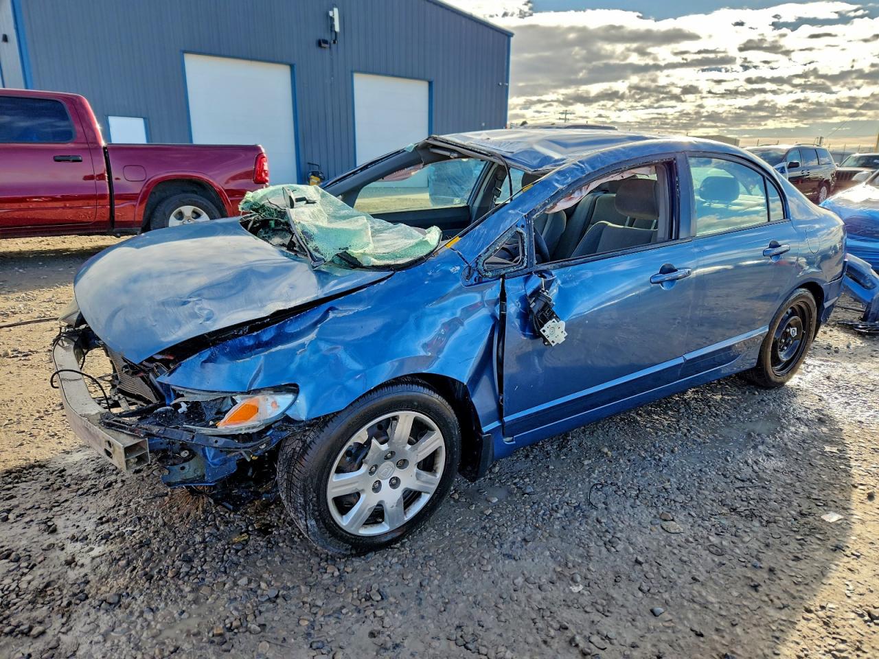 2010 Honda Civic LX, VIN 2HGFA1F51AH566960 — Rollover