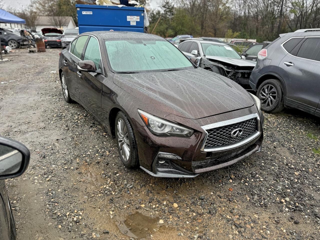 2019 Infiniti Q50 Luxe, VIN JN1EV7APXKM514108 — Prior damage history