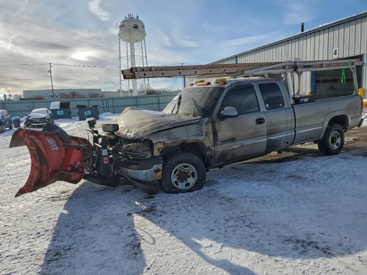 2002 GMC Sierra 2500HD SLE, VIN 1GTHK29U42E273401 — Burn