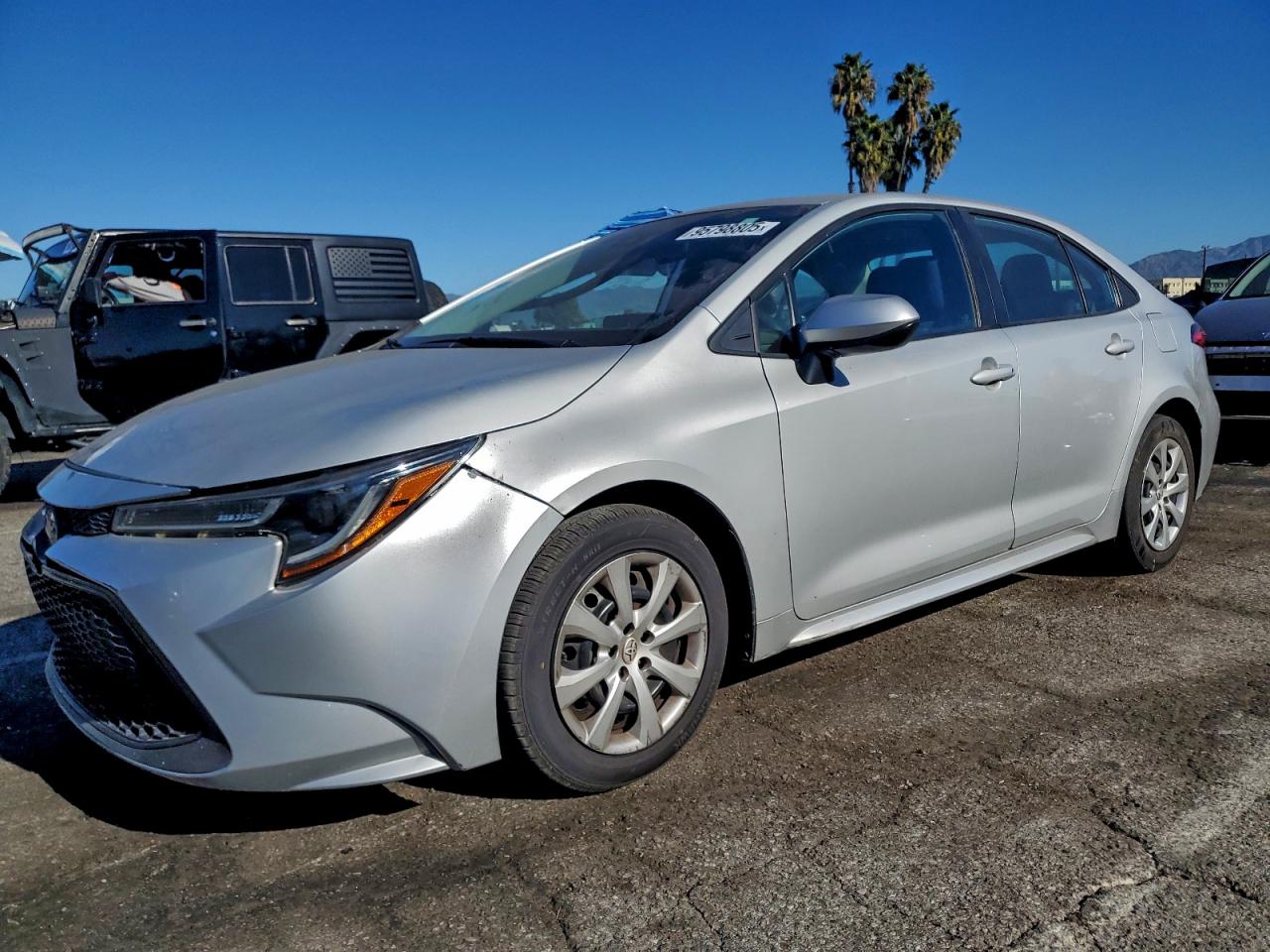 2021 Toyota Corolla LE, VIN 5YFEPMAE9MP209008 — Front end