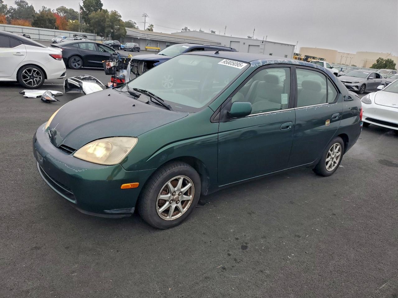 2001 Toyota Prius, VIN JT2BK12U110007185 — Rear end