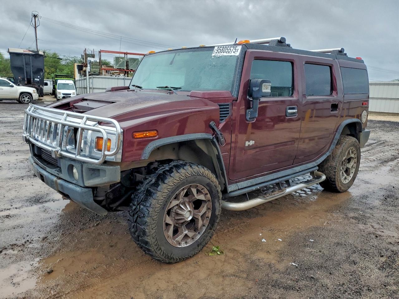 2006 Hummer H2, VIN 5GRGN23U26H106081 — Engine fire