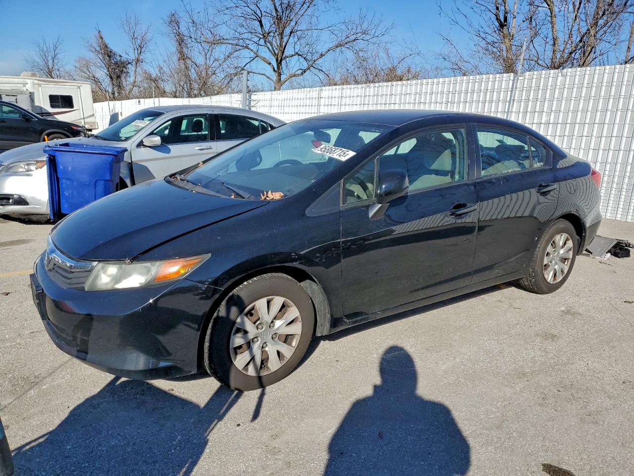 2012 Honda Civic LX, VIN 19XFB2F50CE101778 — Partial repair