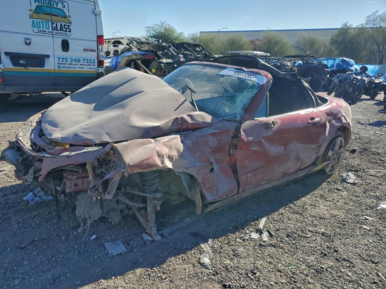 2008 Mazda MX-5 Miata Touring, VIN JM1NC25F280146515 — Rollover