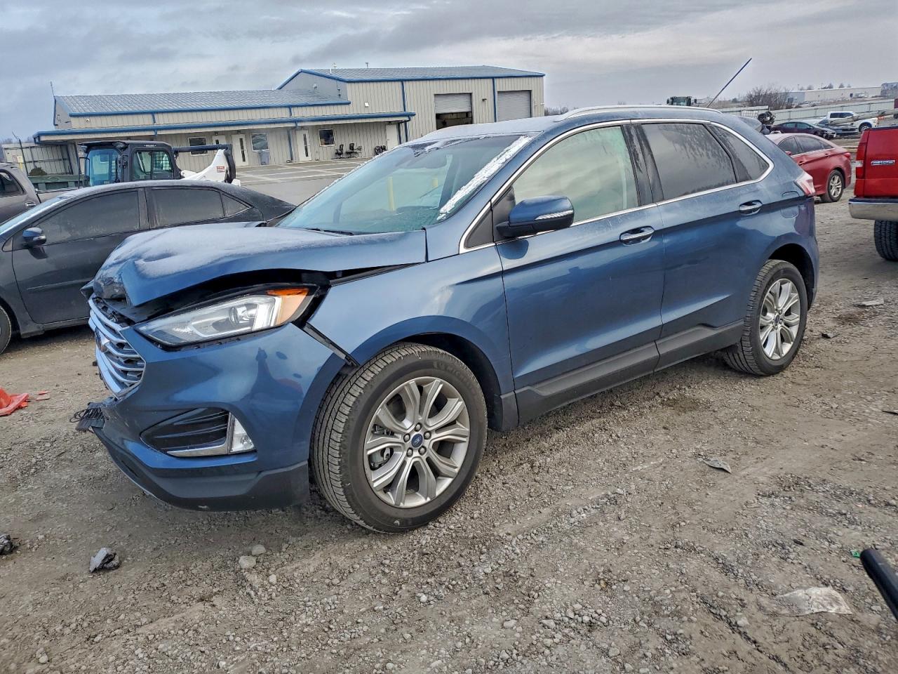 2019 Ford Edge Titanium, VIN 2FMPK4K94KBB95321 — Front end