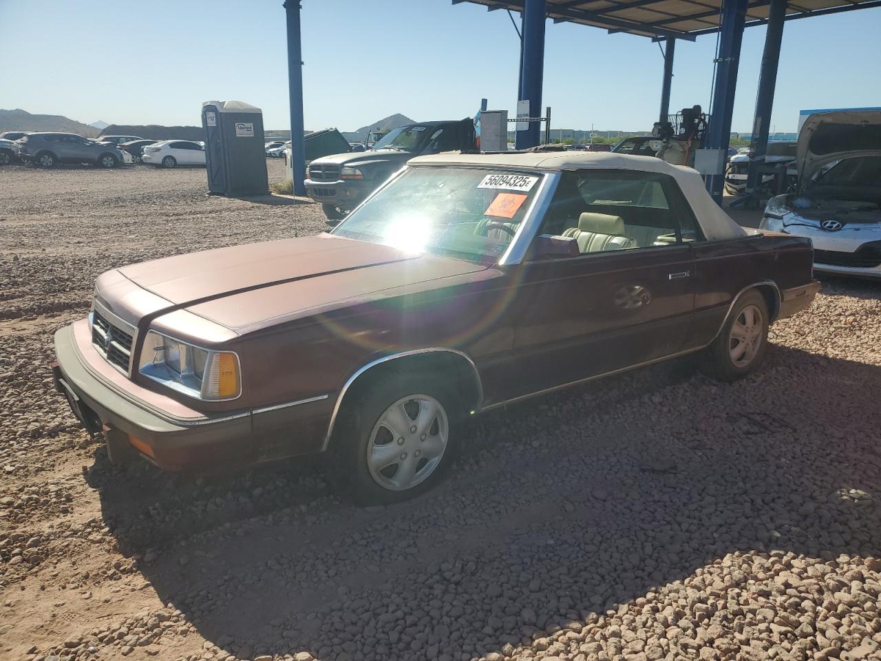 1986 DODGE 600, VIN 1B3BV55D5GG235791 — Normal wear