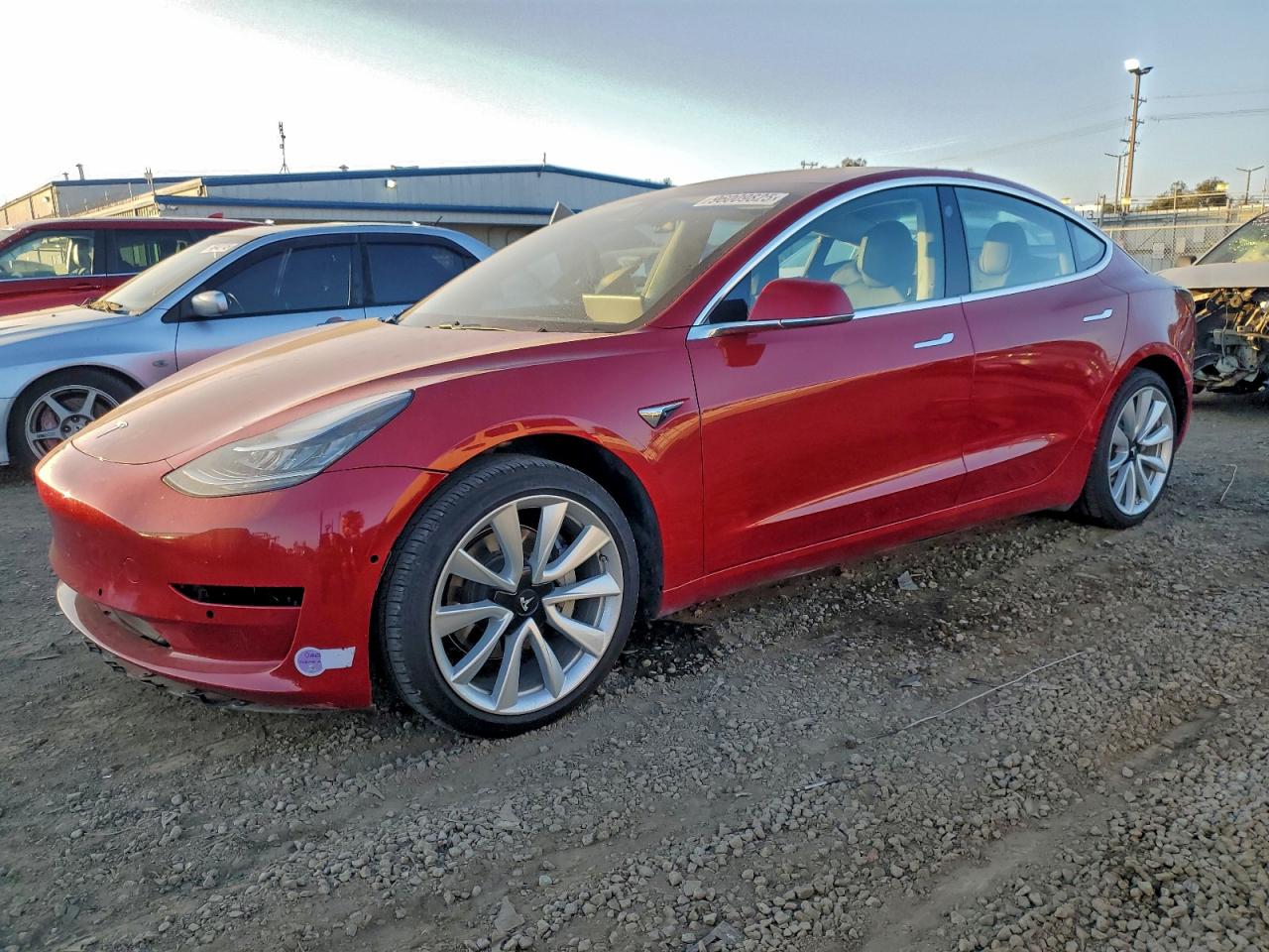 2018 Tesla Model 3 Long Range Battery, VIN 5YJ3E1EA7JF052511 — Front end