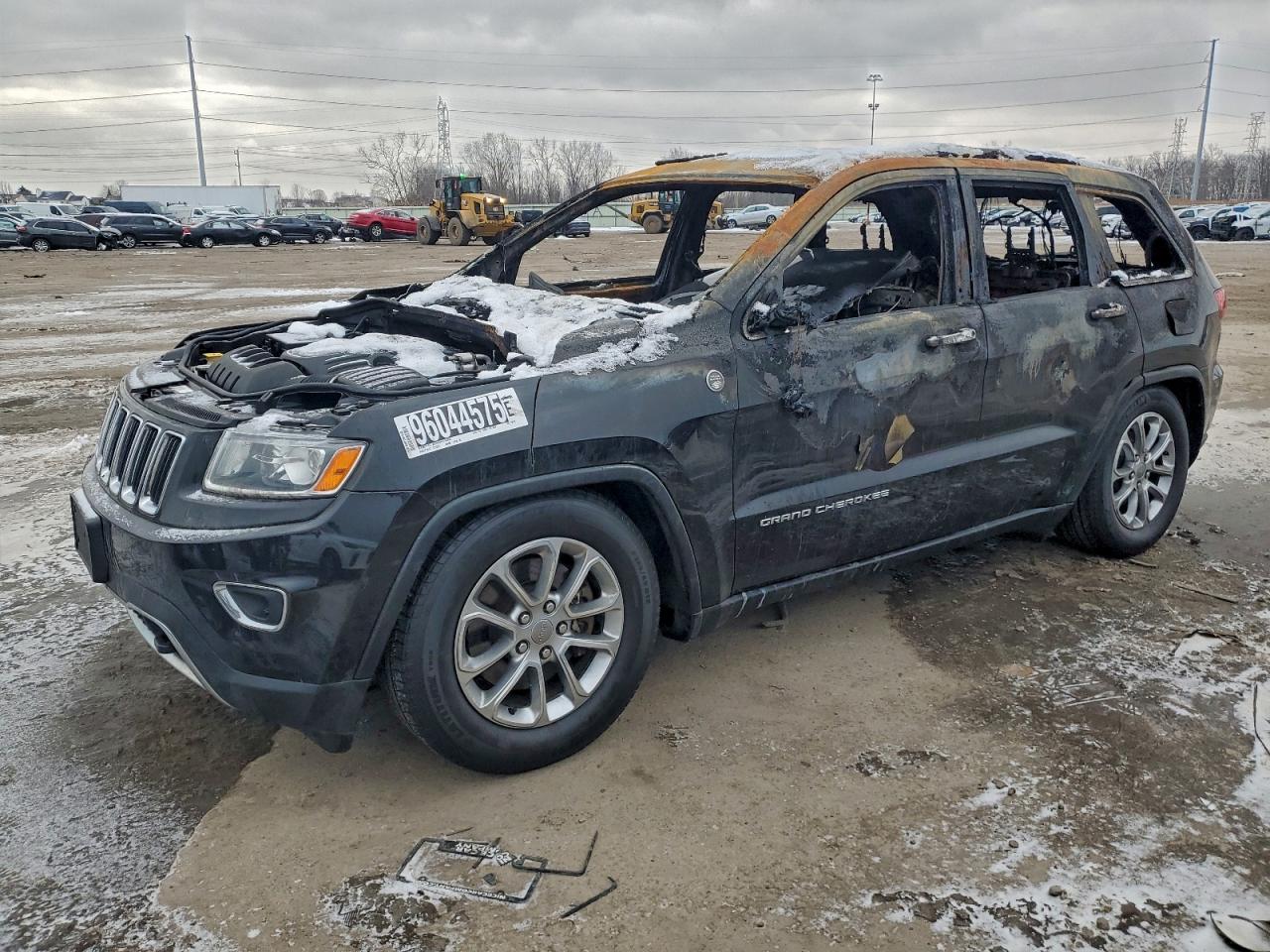 2014 Jeep Grand Cherokee Limited, VIN 1C4RJFBT8EC114770 — Interior fire