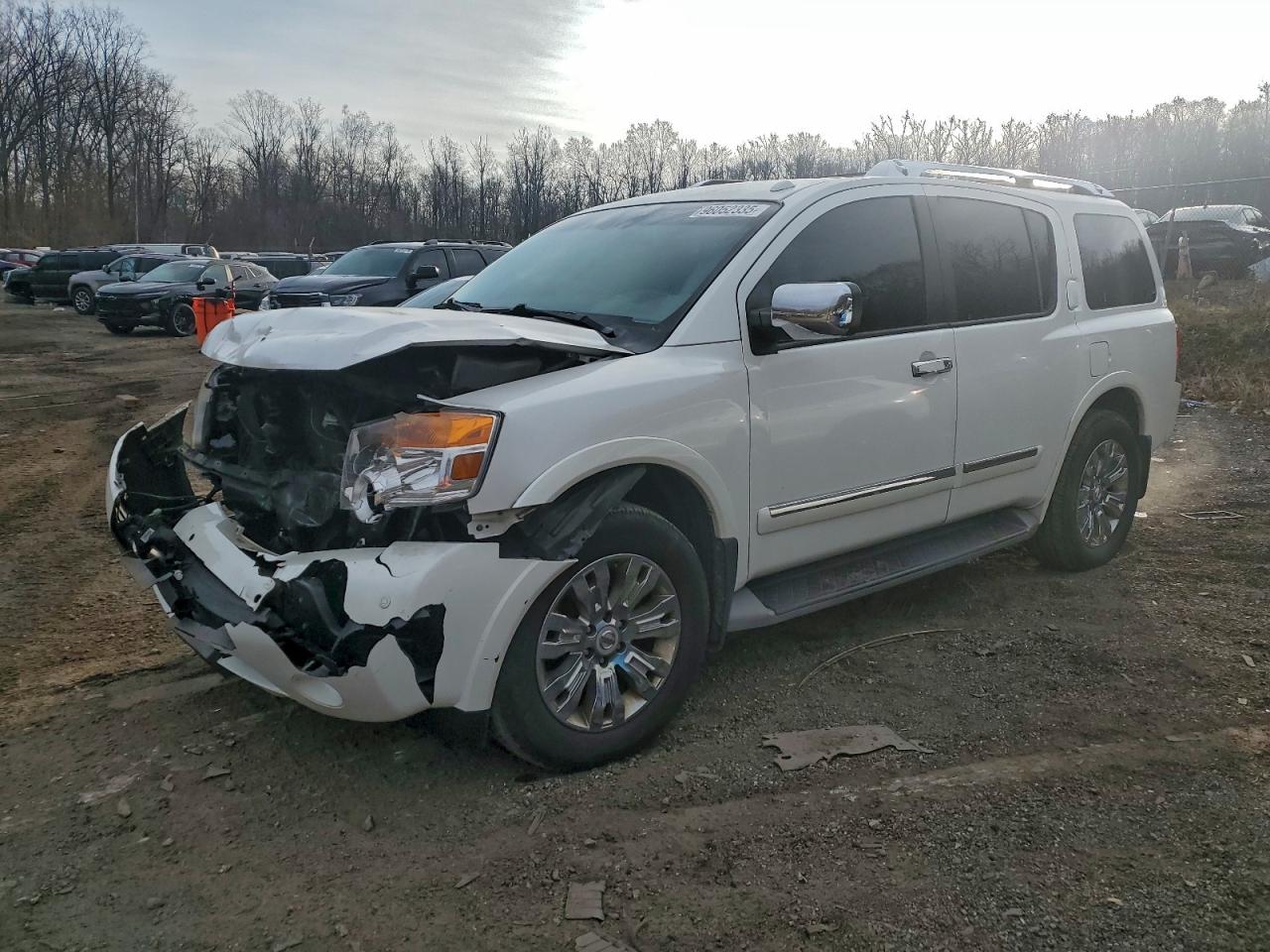 2015 Nissan Armada Platinum, VIN 5N1AA0NE3FN619821 — Front end
