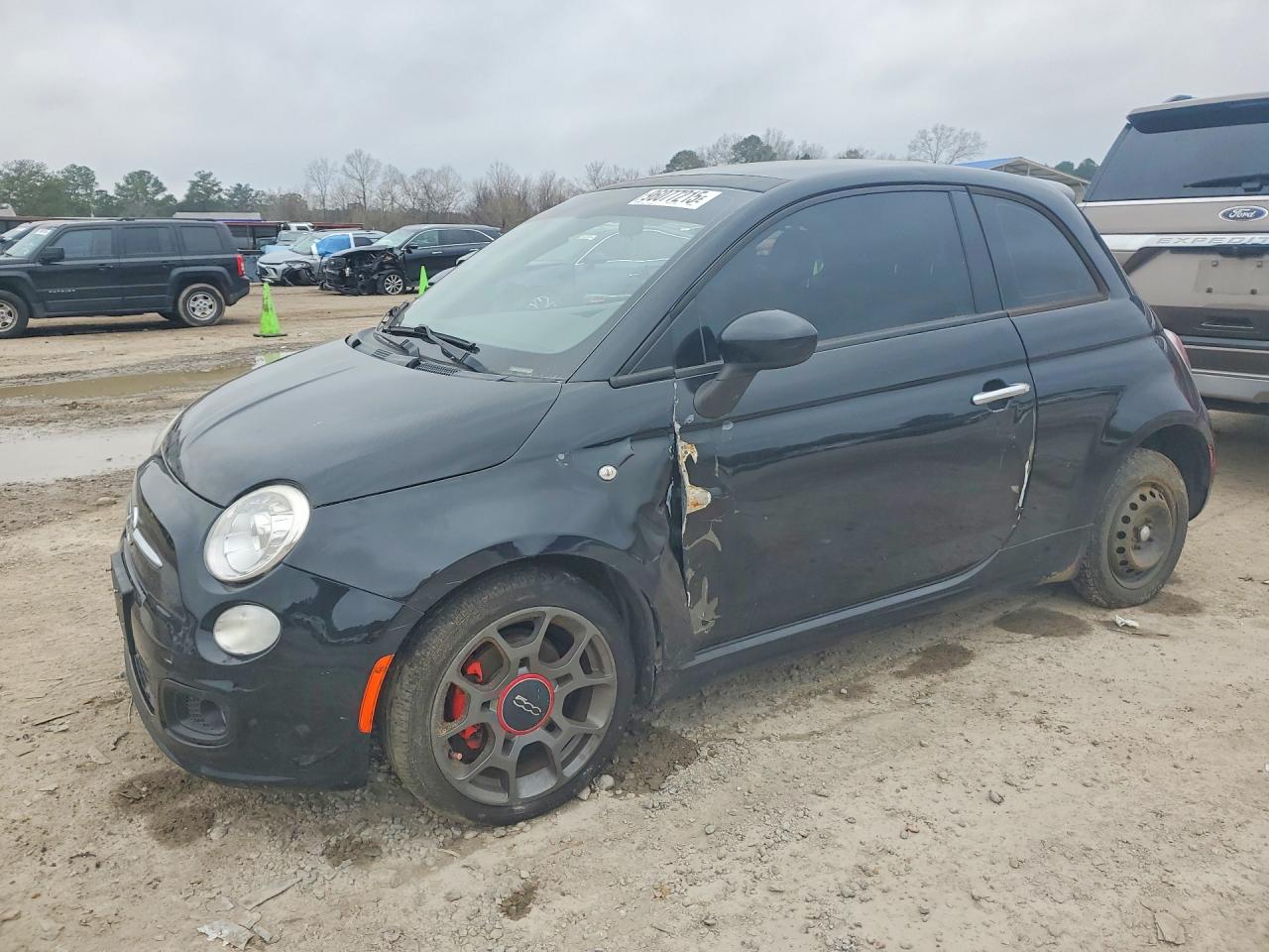 2015 FIAT 500 Sport, VIN 3C3CFFBR8FT623571 — Vandalism