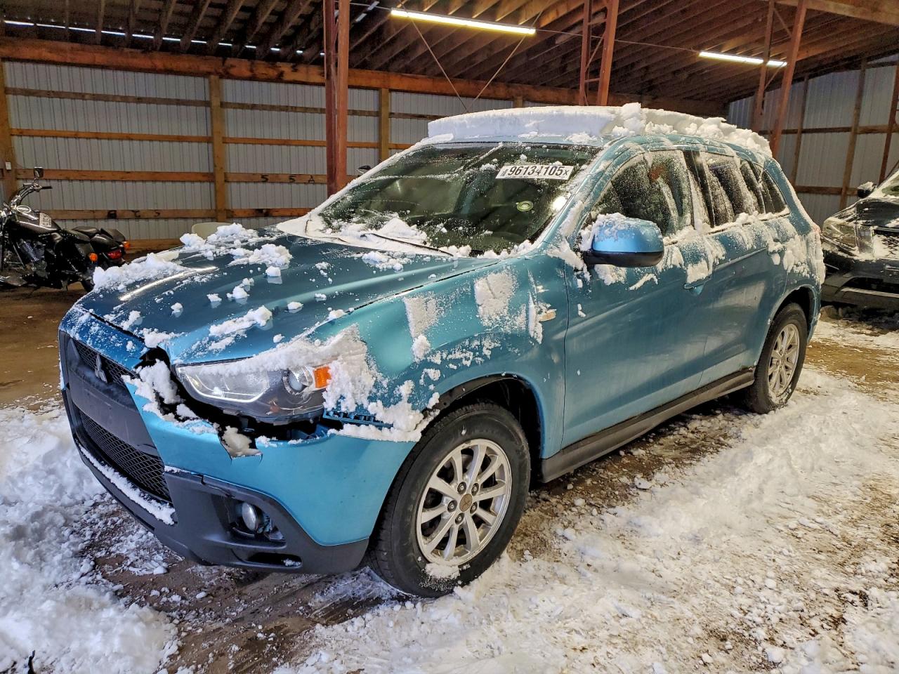 2011 Mitsubishi Outlander Sport ES, VIN JA4AH3AU2BZ600625 — Front end