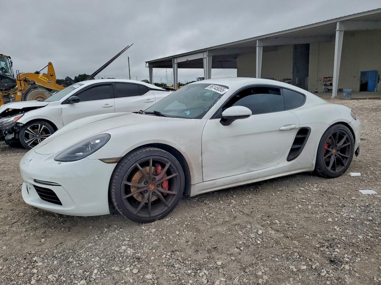 2017 Porsche 718 Cayman S, VIN WP0AB2A8XHS285207 — Rear end