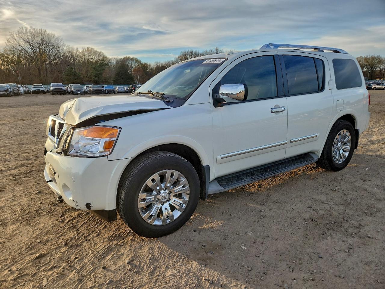 2015 Nissan Armada Platinum, VIN 5N1BA0NFXFN611924 — Front end