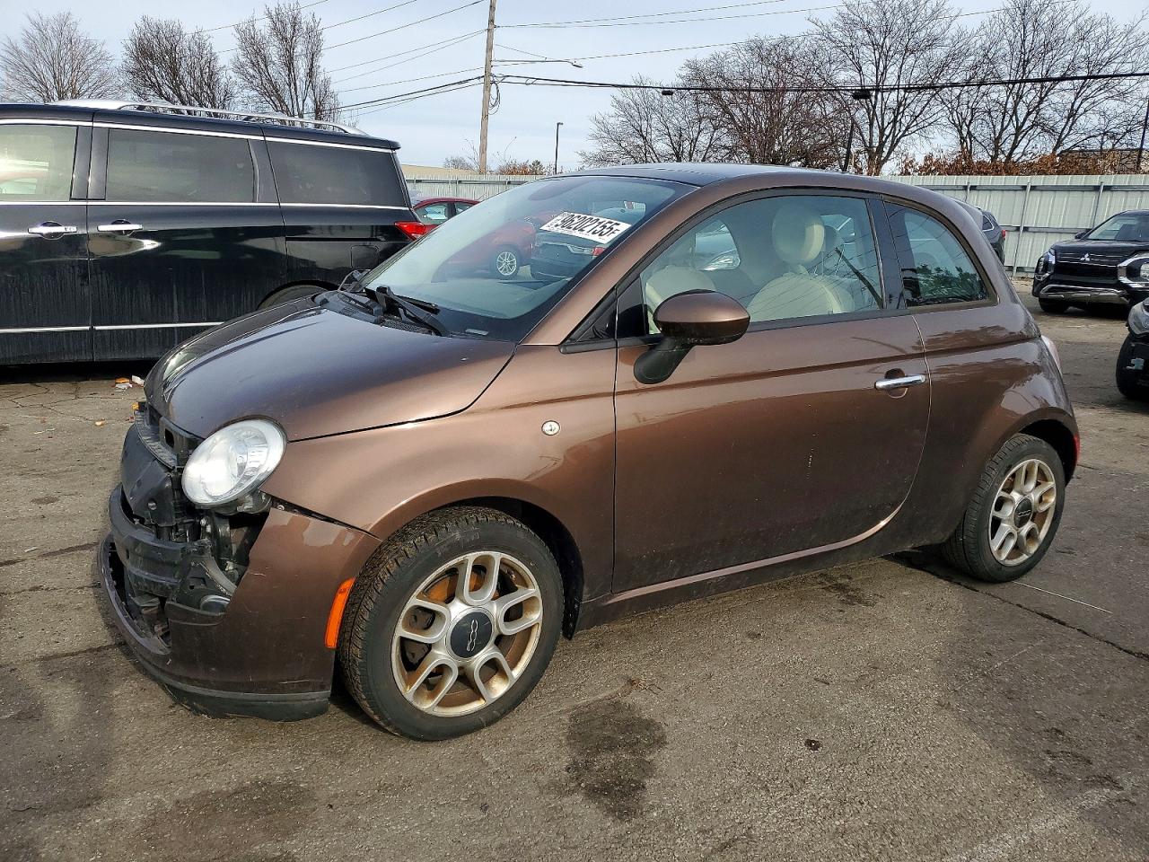 2015 FIAT 500 Pop, VIN 3C3CFFARXFT514076 — Front end