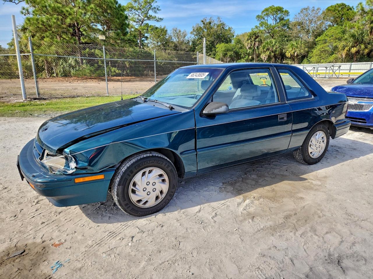 1993 Dodge Shadow, VIN 1B3XP24D4PN616849 — Front end