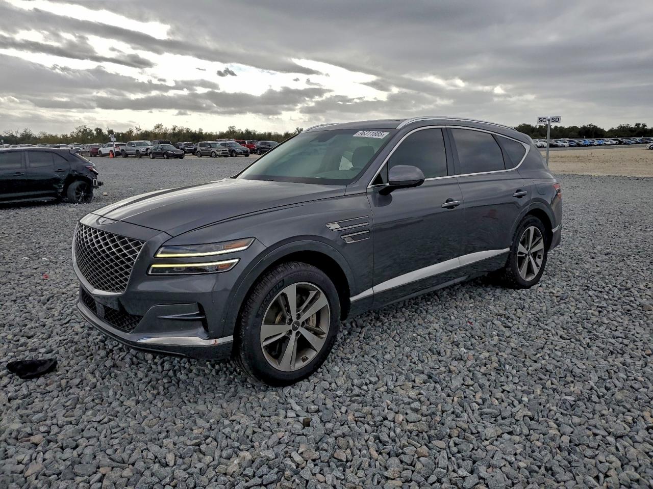 2021 Genesis GV80 Advanced Plus, VIN KMUHCESC1MU052439 — Бок