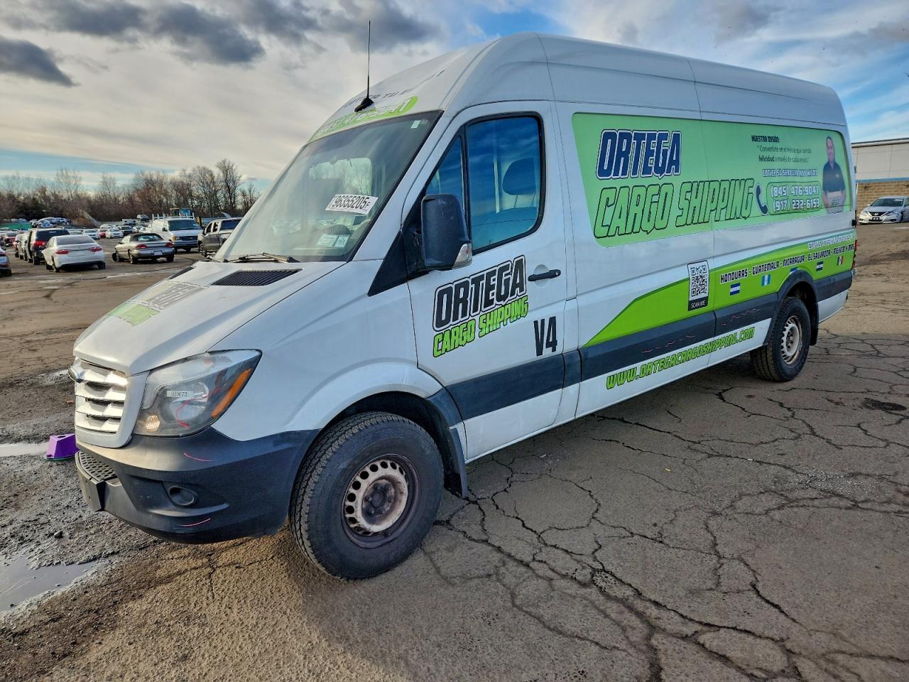 2018 Freightliner Sprinter Cargo, VIN WDYPE8CD9JP608254 — Rear end