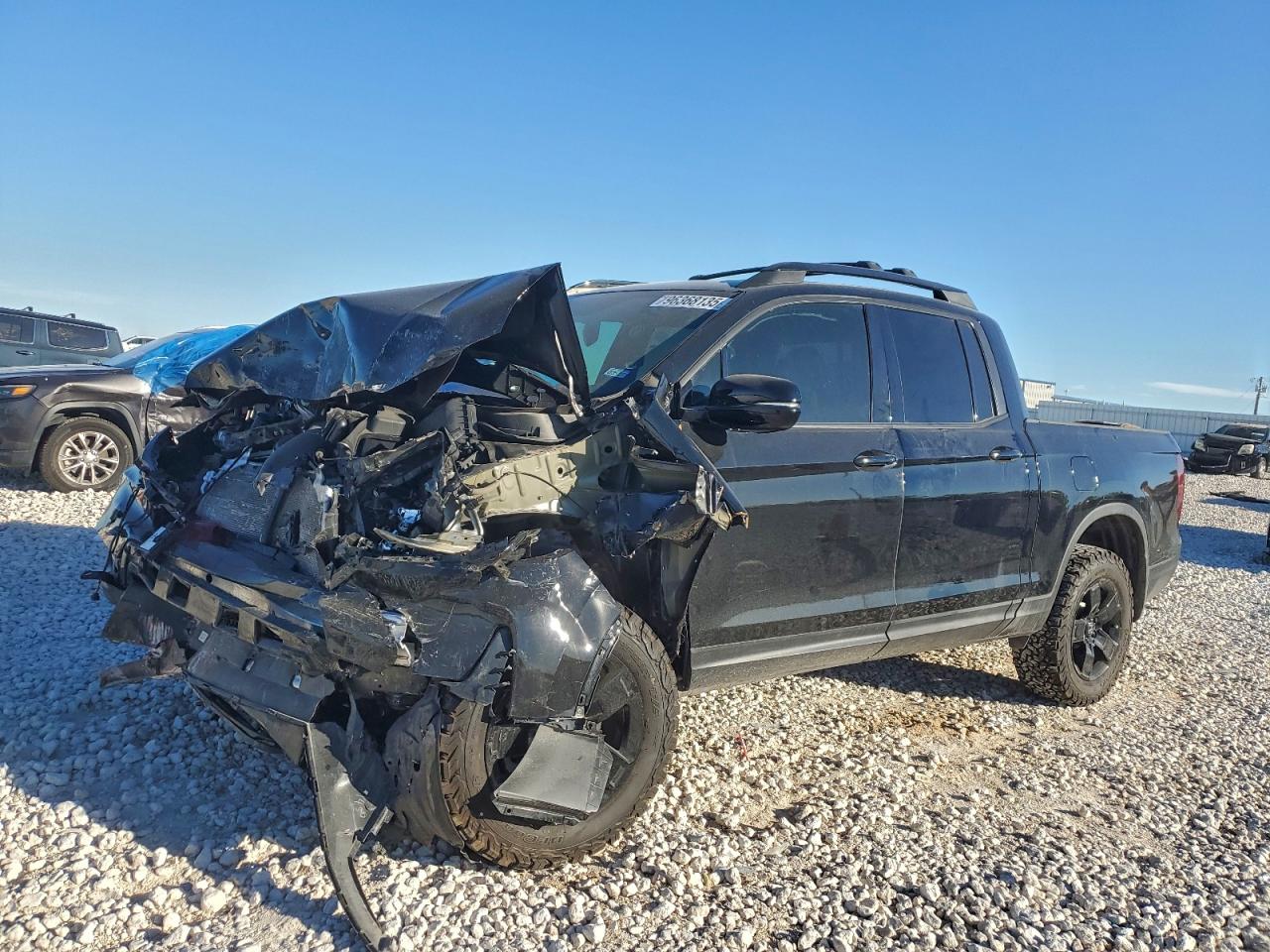 2025 Honda Ridgeline Black Edition, VIN 5FPYK3F84SB017682 — Фото с аукциона