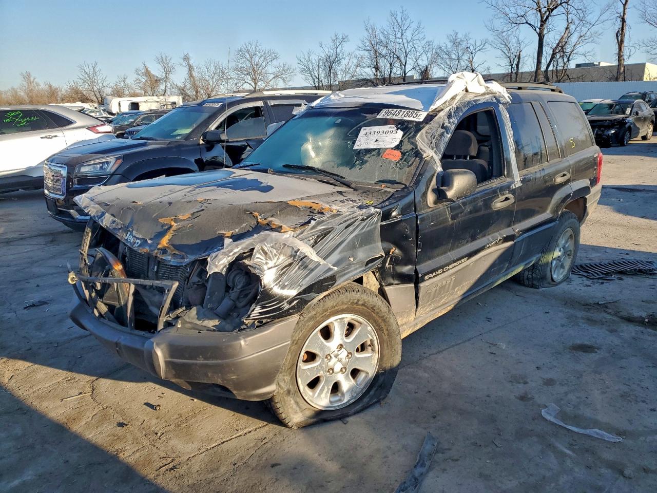2001 Jeep Grand Cherokee Laredo, VIN 1J4GW48S91C534750 — Опрокидывание