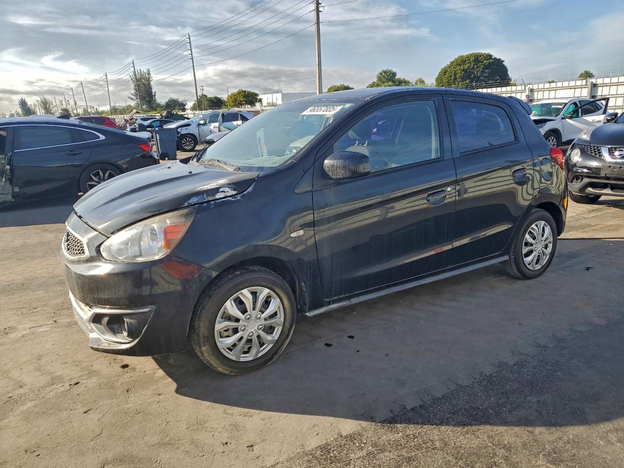 2018 Mitsubishi Mirage ES, VIN ML32A3HJ9JH014571 — Engine fire
